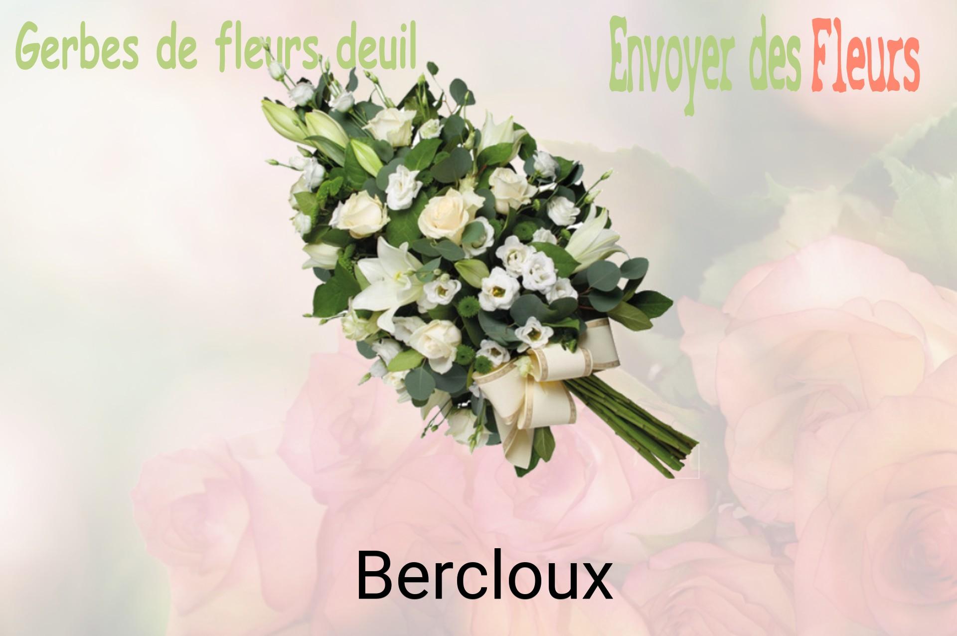 Gerbe de fleurs de deuil livrée à Bercloux